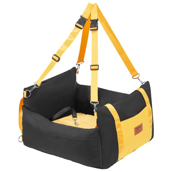 VEVOR Dog Booster Car Seat Pet Car Seat For Small Dog Up To 25lbs Black - Image 6
