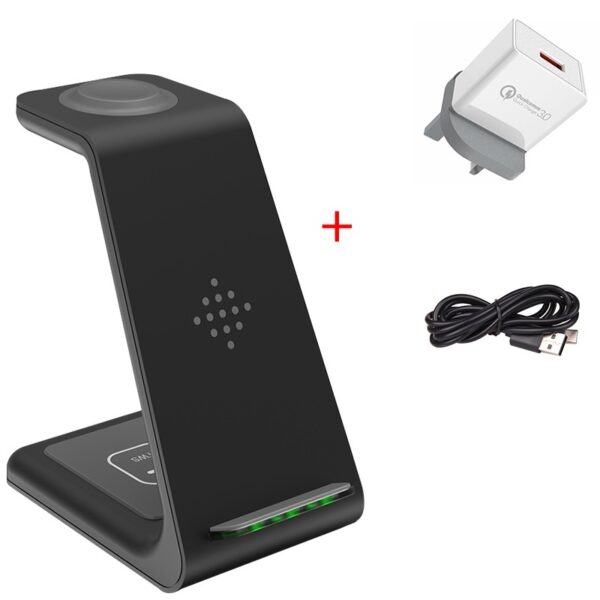 3 In 1 Fast Charging Station Wireless Charger Stand Wireless Quick Charge Dock For Phone Holder - Image 5