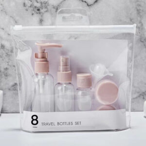 Travel Dispenser Set Clear Cosmetic Plastic Bottle 50ml Lotion Bottle Portable Cream Bottle Spray Empty Bottle