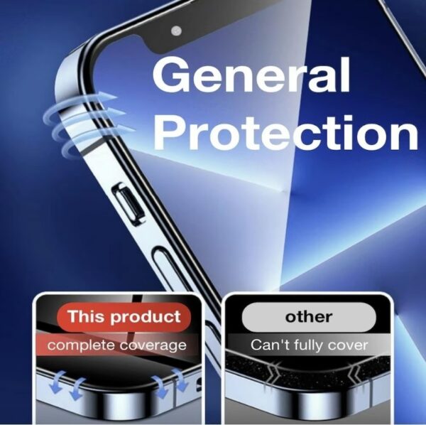 2 Pack For Phone 14, 15 Plus, Pro, Pro Max Matte Screen Protector Glass, HD Clear, Anti Glare, Anti Fingerprint, Shatterproof Sensitive Touch Quick Installation - Image 8