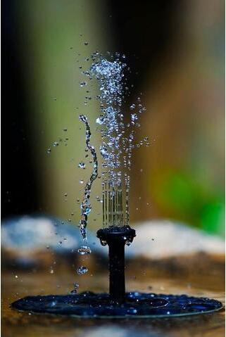 Solar Water Mercury Garden Miniature Floating Fountain - Image 3