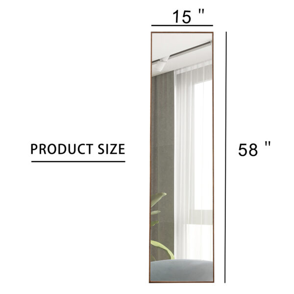 The Fourth-generation Packaging Upgrades Brown Solid Wood Frame Full-length Mirrors, Vanity Mirrors, Decorative Mirrors, And Floor-to-ceiling Mirrors Unavailable Platforms- AliExpress - Image 5
