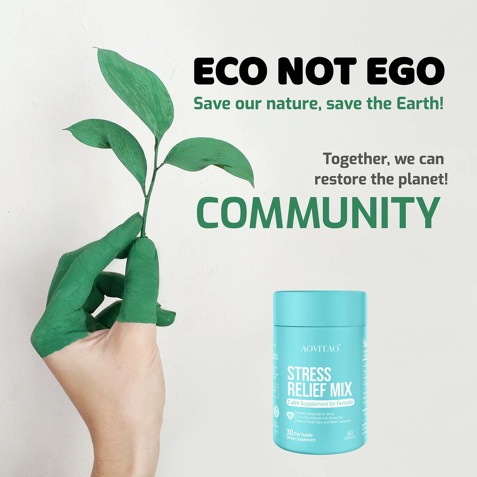 Ashwagandha For Women Supplement With L-Theanine Magnesium, Stress Relief, Focus And Relaxation Support Anxiery Pill - Image 7