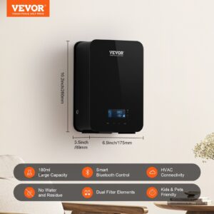 VEVOR Upgrade HVAC Scent Diffuser, Smart Scent Air Machine For Home, 180ML With Cold Air Technology, Waterless Essential Oil Diffuser, Cover Up To 2000 Sq.Ft For Living Room, Office, Spa, Hotel