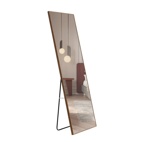 The Fourth-generation Packaging Upgrades Brown Solid Wood Frame Full-length Mirrors, Vanity Mirrors, Decorative Mirrors, And Floor-to-ceiling Mirrors Unavailable Platforms- AliExpress - Image 3