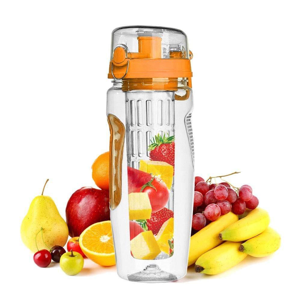 32Oz Fruit Infusing Infuser Water Bottle Water Fruit Bottle BPA Free Plastic Sport Fruit Infuser Water Bottles With Infuser Juice Shaker Drink Bottle Of Water - Image 10