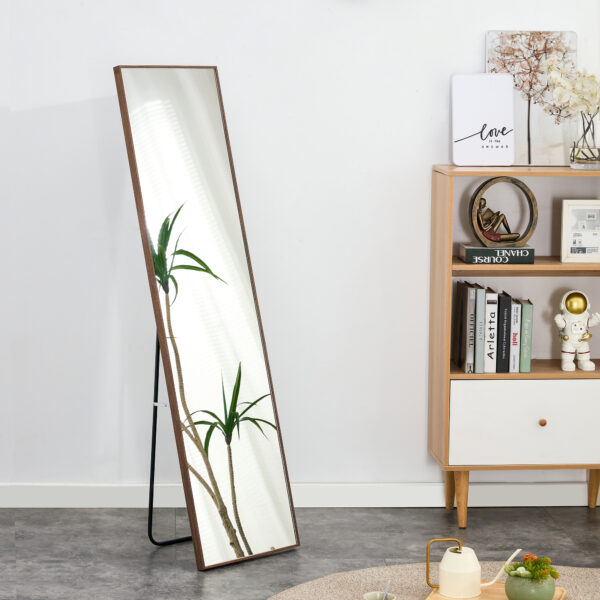 The Fourth-generation Packaging Upgrades Brown Solid Wood Frame Full-length Mirrors, Vanity Mirrors, Decorative Mirrors, And Floor-to-ceiling Mirrors Unavailable Platforms- AliExpress - Image 2