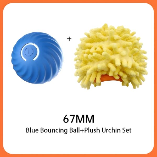 Interactive Bouncing Ball For Dogs,Automatic Smart Toy, Self-moving Rotating Stimulating Pet Entertainment, Noise-Reducing Urchin Cover,USB Rechargeable Dog Toy, Dog Electric Interactive Toy - Image 2