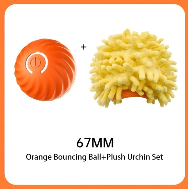Interactive Bouncing Ball For Dogs,Automatic Smart Toy, Self-moving Rotating Stimulating Pet Entertainment, Noise-Reducing Urchin Cover,USB Rechargeable Dog Toy, Dog Electric Interactive Toy - Image 7