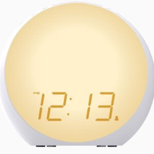 Hot Selling Lamp Sunrise Simulation Wake Up Light Alarm Clock Night Light
