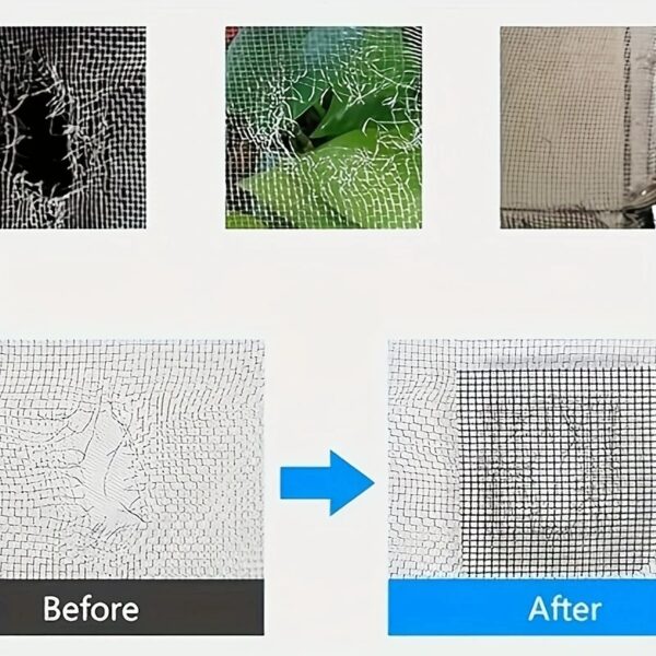 2 Pieces Of Screen Window Repair Patches. They Have Strong Adhesion To Prevent Falling Off And Can Repair Holes And Cracks. - Image 3