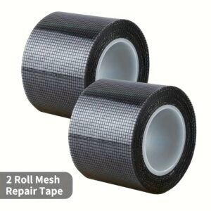 2 Pieces Of Screen Window Repair Patches. They Have Strong Adhesion To Prevent Falling Off And Can Repair Holes And Cracks.