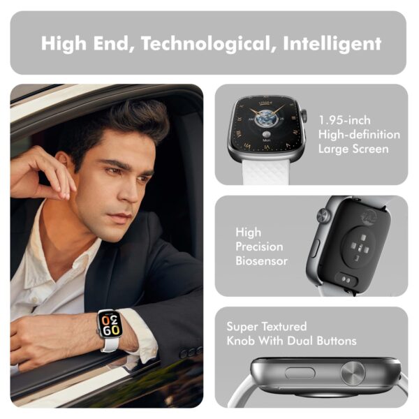 Smart Watch Bluetooth Call &1.95 HD Screen -Heart Rate SpO2 Sleep Monitor, 3ATM Waterproof Fitness Tracker For IoS Android - Image 4