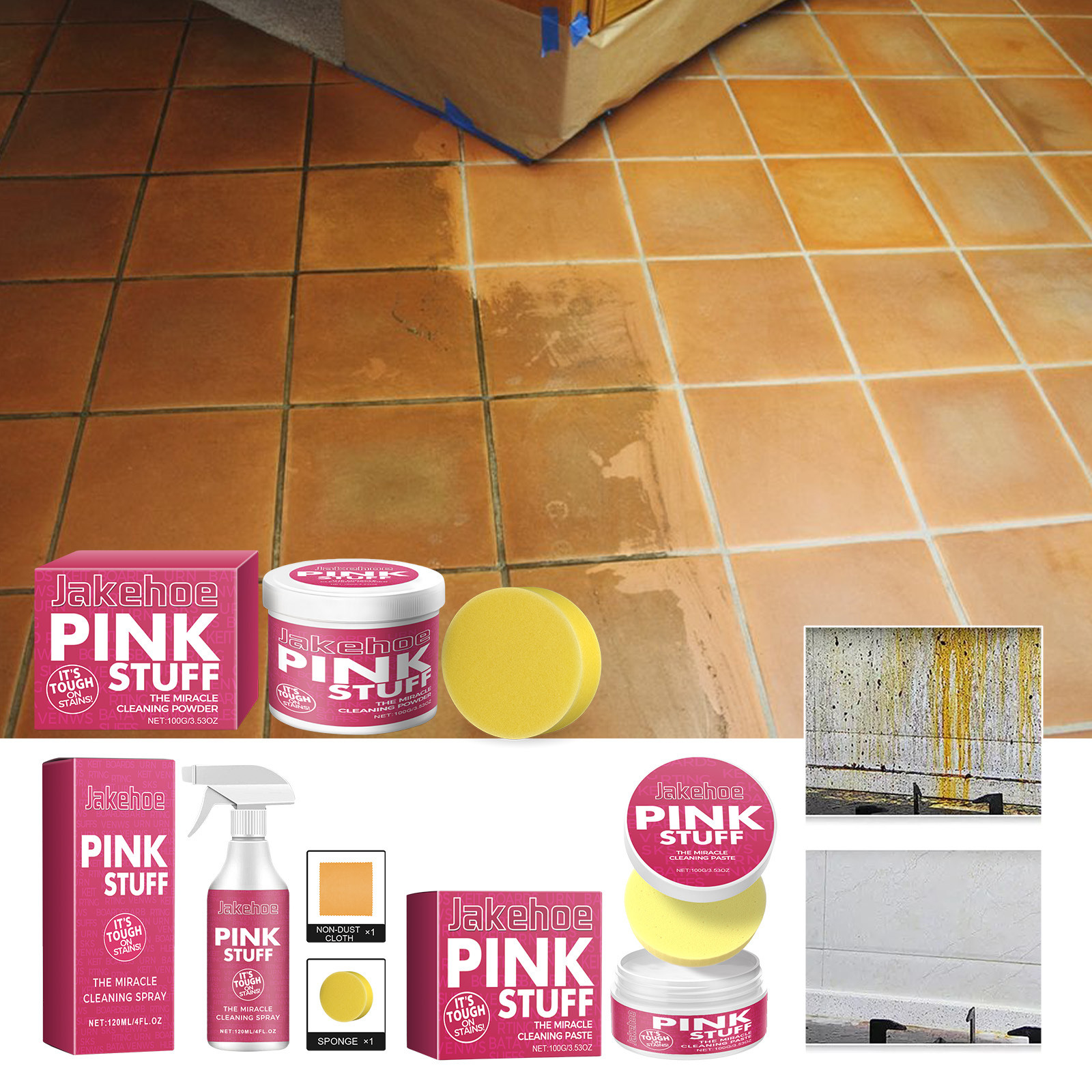 Jakehoe Multi-Purpose Kitchen Cleaning Paste Kitchen Fume Cleaning Paste Is A Powerful Multi-tasking Cleaner For Oil Stains - Image 6