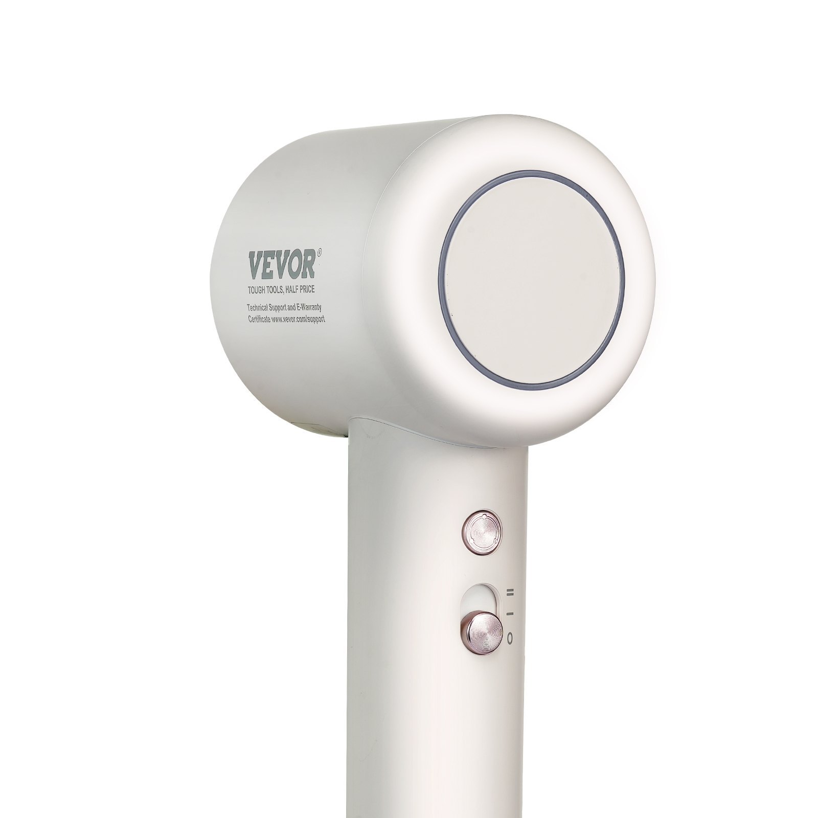 VEVOR High-Speed Hair Dryer With 102,000RPM Brushless Motor, 200 Million Negative Ions Hair Blow Dryer, 3-Color Temp LED Lights & 2 Speeds, Lightweight Hairdryer With Diffuser & Nozzle For Home Travel - Image 7