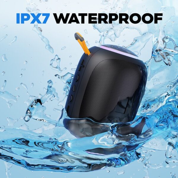 JYX L5 Portable Speaker & IPX7 Waterproof Bluetooth Speaker With LED Light & 8H Playtime Outdoor Speakers With Loud Stereo Sound - Image 7